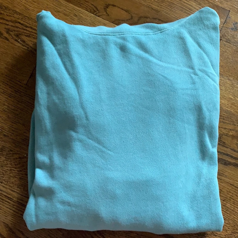 supper light and airy teal turtleneck